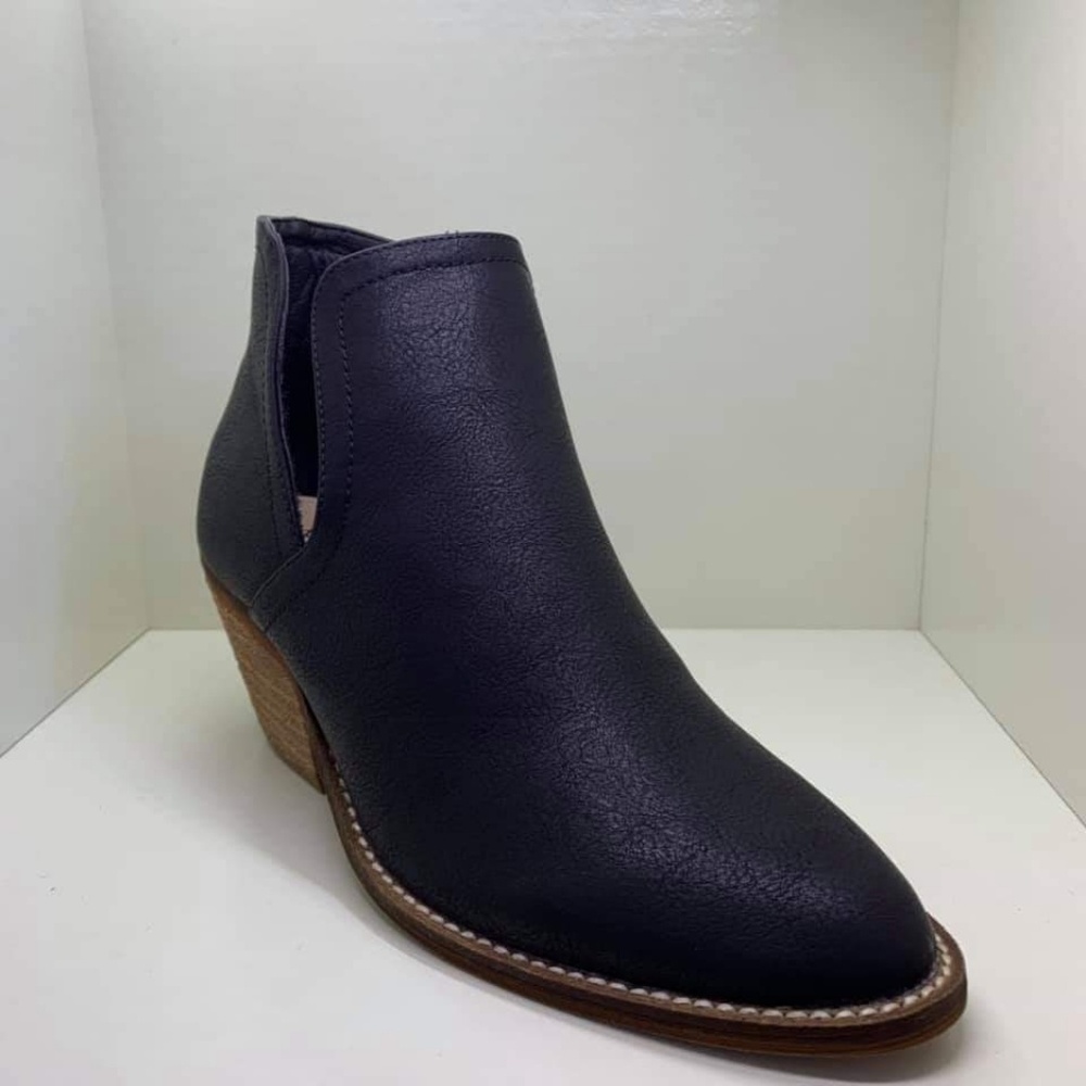 Black Cut out Booties